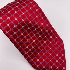 Beau Brummel Red Geometric Men's Tie
